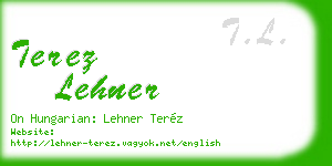 terez lehner business card